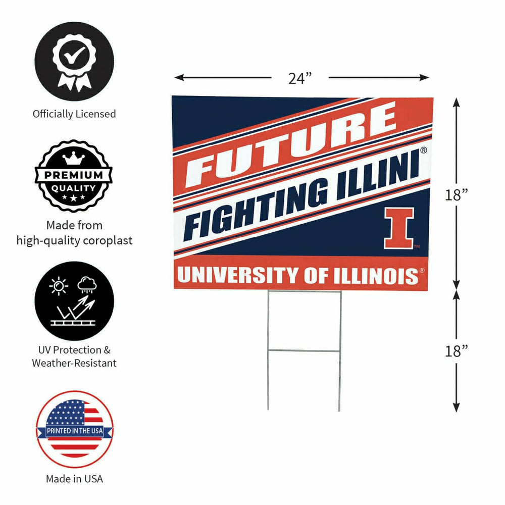 University of Illinois Coroplast Yard Sign, Future Student - Collegiate Home