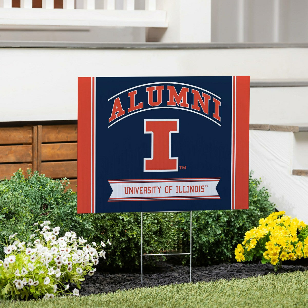 University of Illinois Coroplast Yard Sign Alumni - Collegiate Home