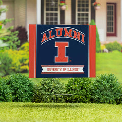 University of Illinois Coroplast Yard Sign Alumni - Collegiate Home