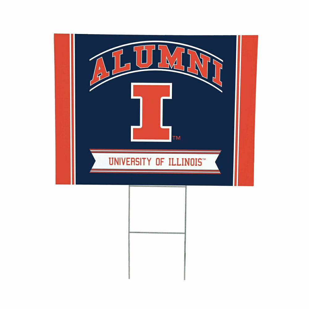 University of Illinois Coroplast Yard Sign Alumni - Collegiate Home