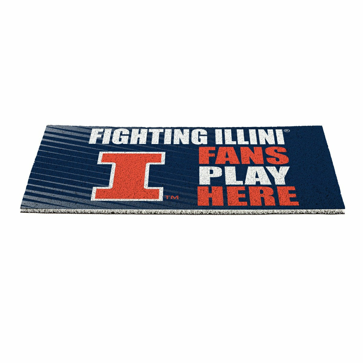 University of Illinois Fan Mat, 28"x16" - Collegiate
