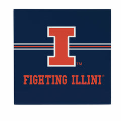 University of Illinois Wood Wall Sign, 12x12 - Collegiate Home