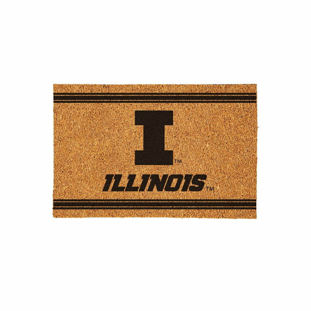 University of Illinois Large One Color Coir Mat, 36"x24" - Collegiate