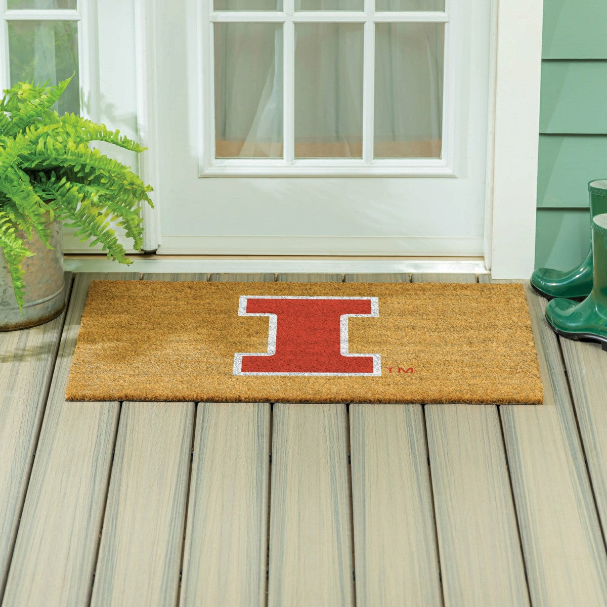 University of Illinois Large Full Color Coir Mat, 36"x24" - Collegiate