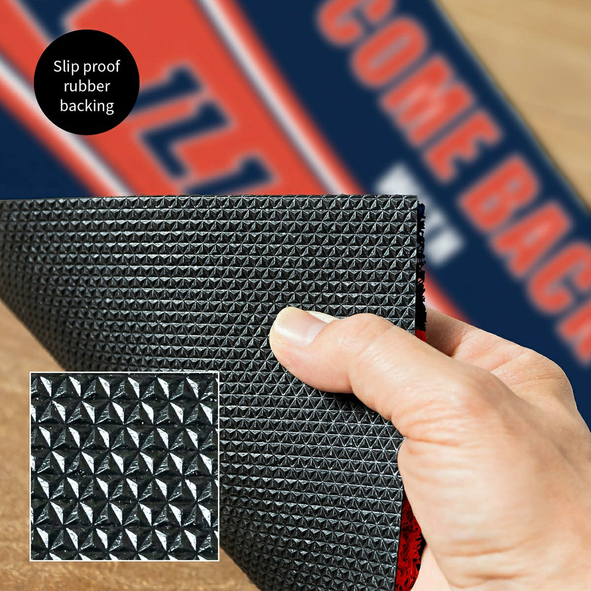 28" x 16" PVC Trapper Mat, Come Back with Tickets, University of Illin - Collegiate