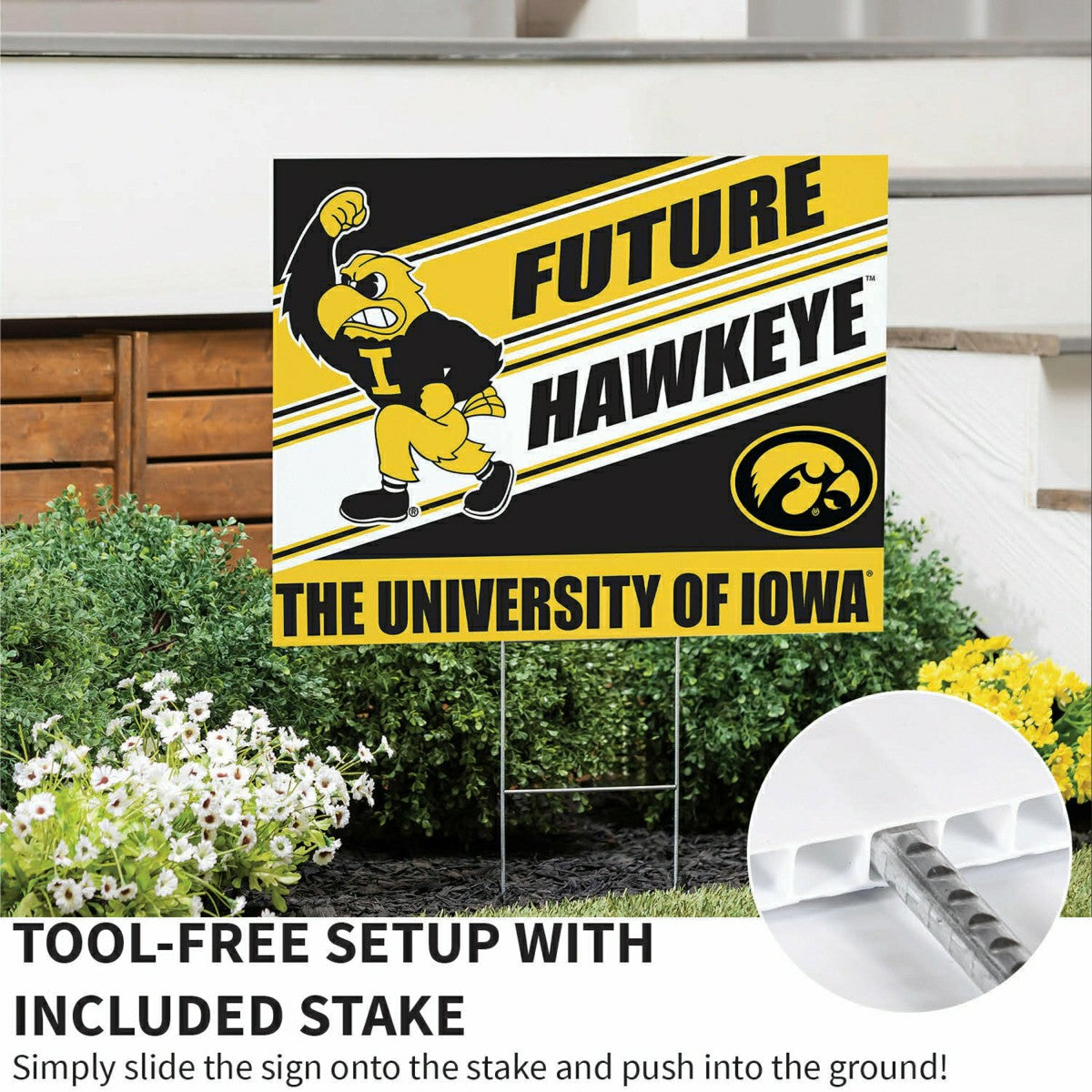 University of Iowa Coroplast Yard Sign, Future Student - Collegiate Home