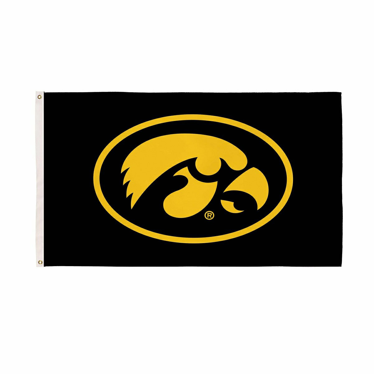 University of Iowa Single Sided Estate Flag with 2 Grommets, 3'x5' - Collegiate Home