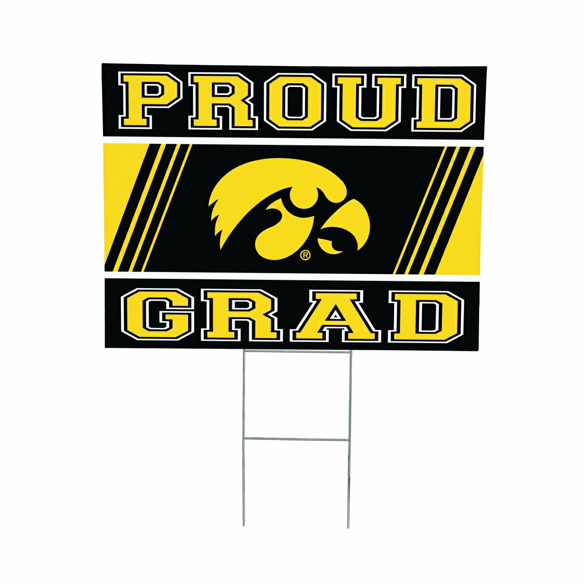 University of Iowa Coroplast Yard Sign Graduate - Collegiate Home