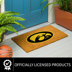Coir Mat, 16"x28", University of Iowa - Collegiate