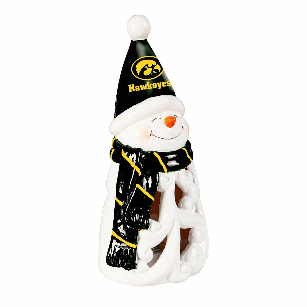 University of Iowa Snowman LED Statuary, 8" - Collegiate Home