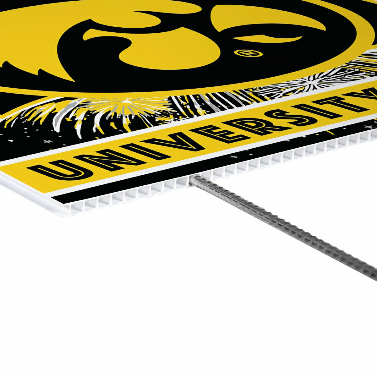 University of Iowa Yard Sign, Patriotic - Collegiate Home
