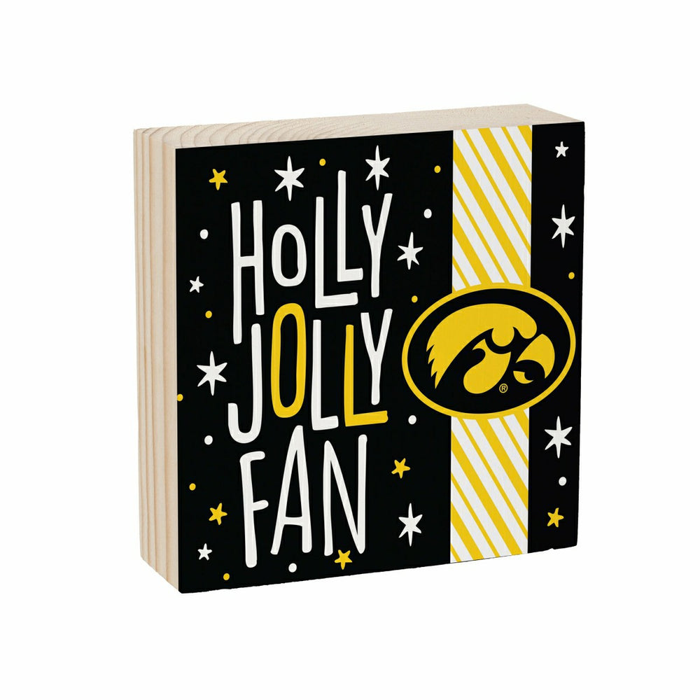 University of Iowa Block, Holiday, 6x6 - Collegiate Home