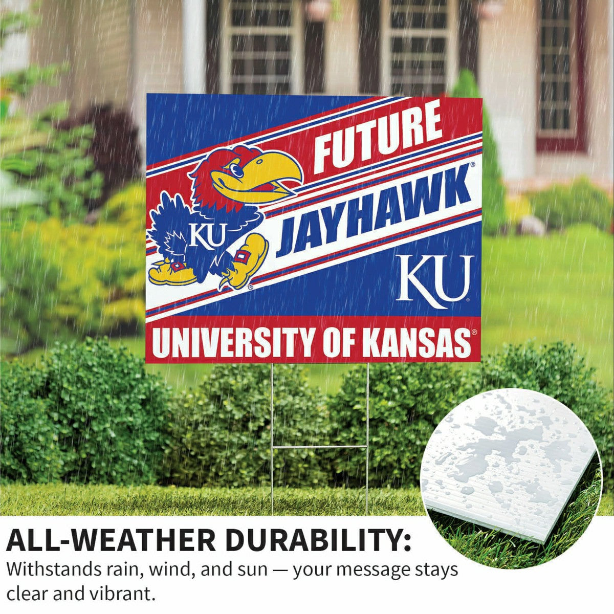University of Kansas Coroplast Yard Sign, Future Student - Collegiate Home