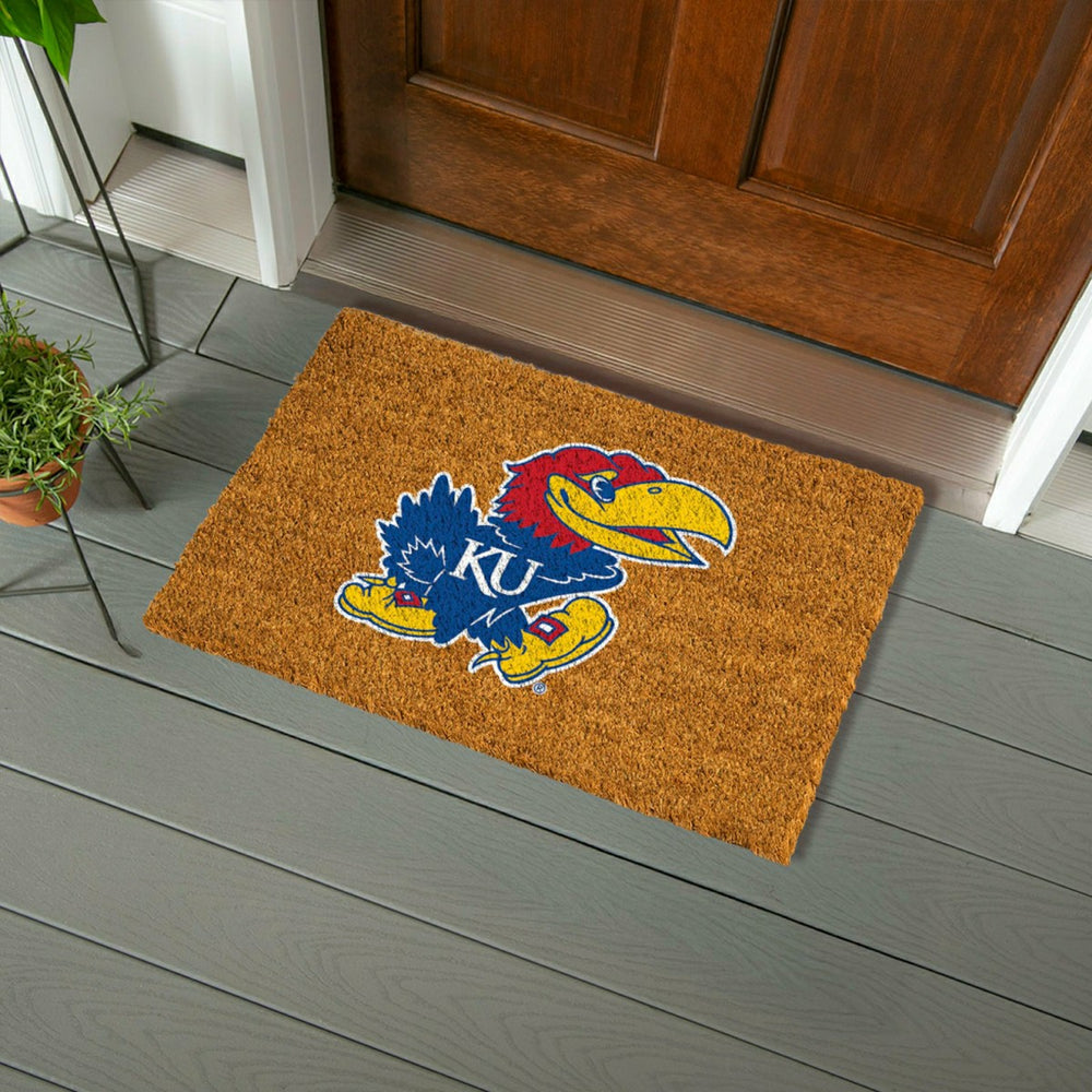 Coir Mat, 16"x28", University of Kansas - Collegiate