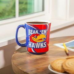 University of Kansas, 14oz Ceramic Cup of Awesome with Matching Box - Collegiate Home