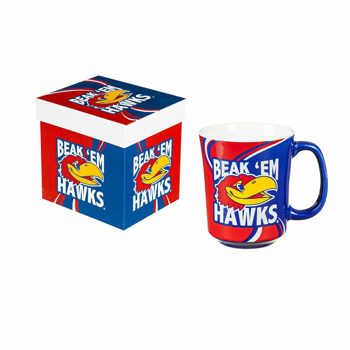 University of Kansas, 14oz Ceramic Cup of Awesome with Matching Box - Collegiate Home
