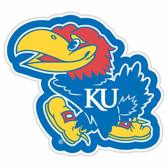 LED Wall Decor, Glazelite, College Mascot, University of Kansas - Collegiate Home