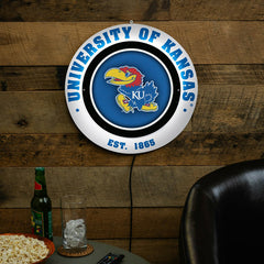 University of Kansas, Metal Lite, Round - Collegiate