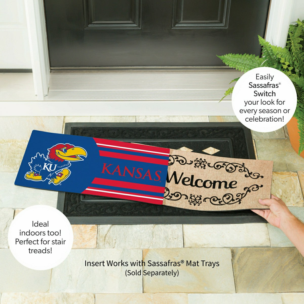 University of Kansas Sassafras Switch Mat - Collegiate