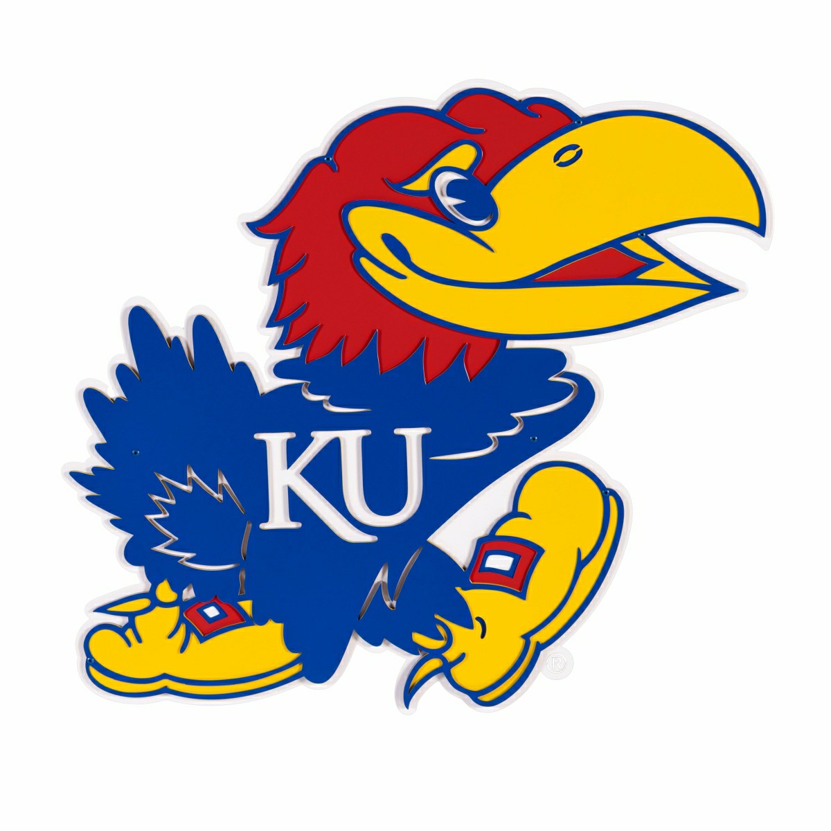University of Kansas Premier Metal Wall Art - Collegiate Home