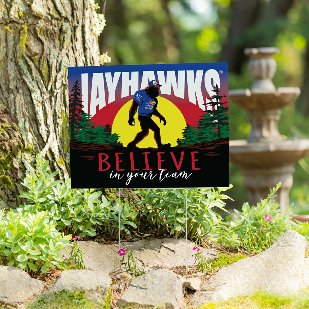 University of Kansas Yard Sign, Bigfoot - Collegiate Home