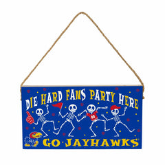 University of Kansas Halloween Wood Wall Sign, 6x11 - Collegiate Home