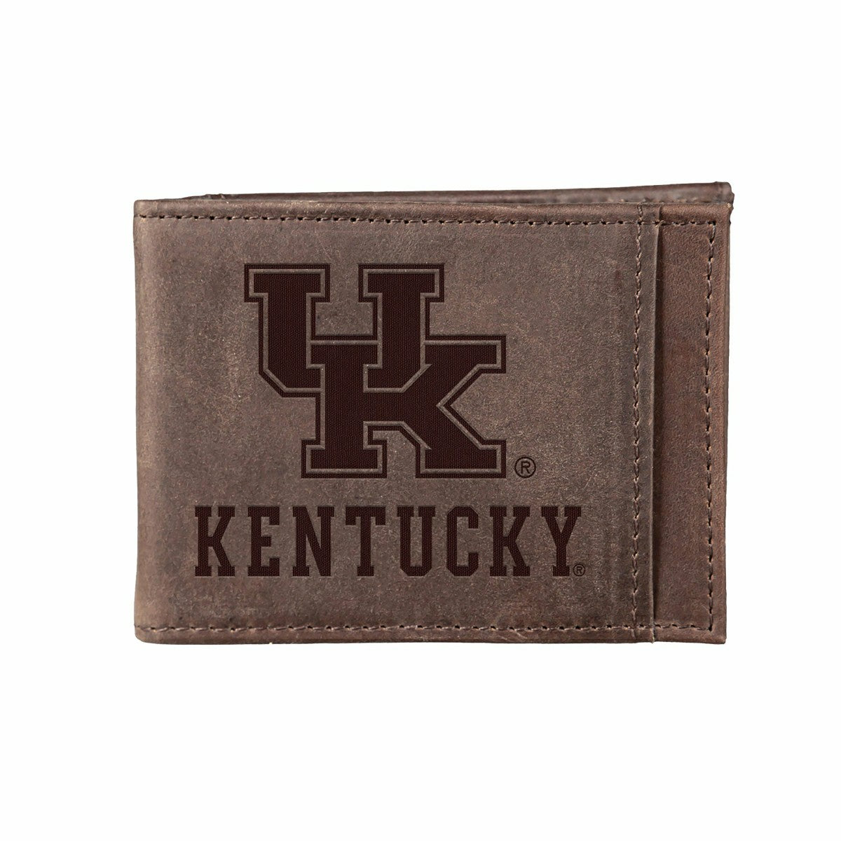 Front Pocket Wallet w/ RFID Blocking, University of Kentucky, Brown - Collegiate Home