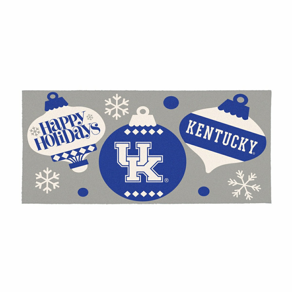 University of Kentucky Holiday Flocked Coir Sassafras Switch Mat, 22"x - Collegiate