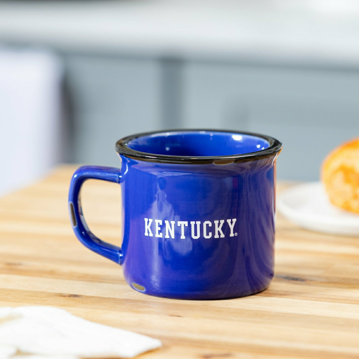 University of Kentucky Ceramic Camp Cup with Enamel Finish, 14oz - Collegiate Home
