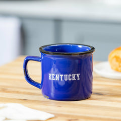 University of Kentucky Ceramic Camp Cup with Enamel Finish, 14oz - Collegiate Home