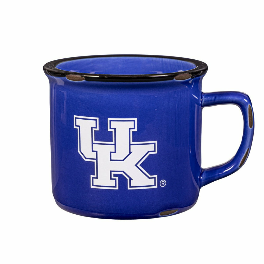 University of Kentucky Ceramic Camp Cup with Enamel Finish, 14oz - Collegiate Home