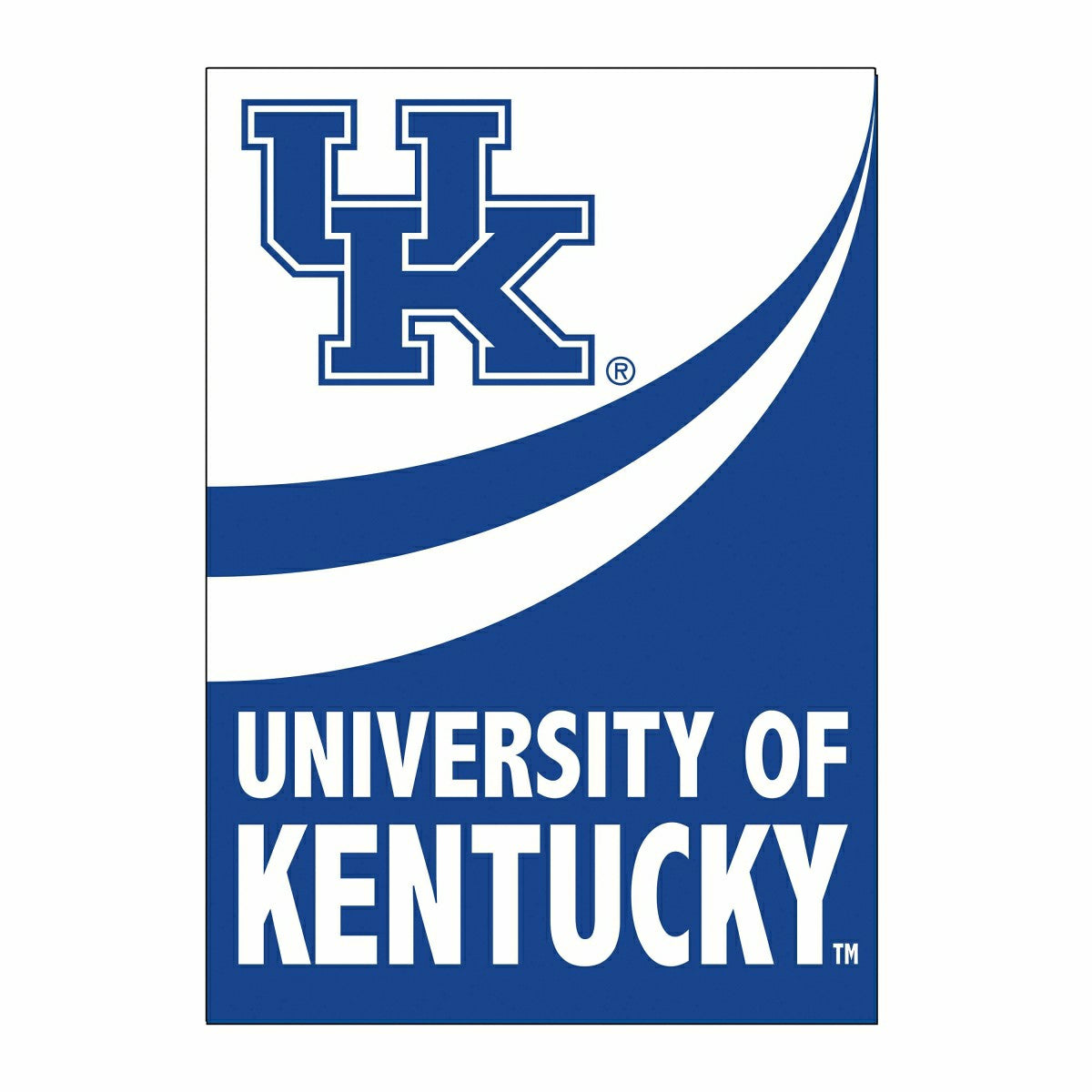 University of Kentucky Burlap Flag House Size - Collegiate Home