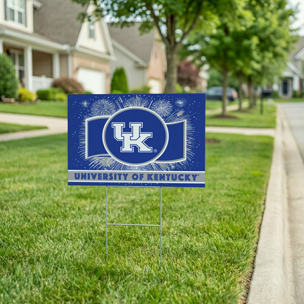 University of Kentucky Yard Sign, Patriotic - Collegiate Home