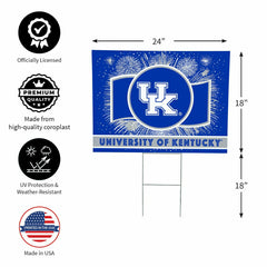 University of Kentucky Yard Sign, Patriotic - Collegiate Home