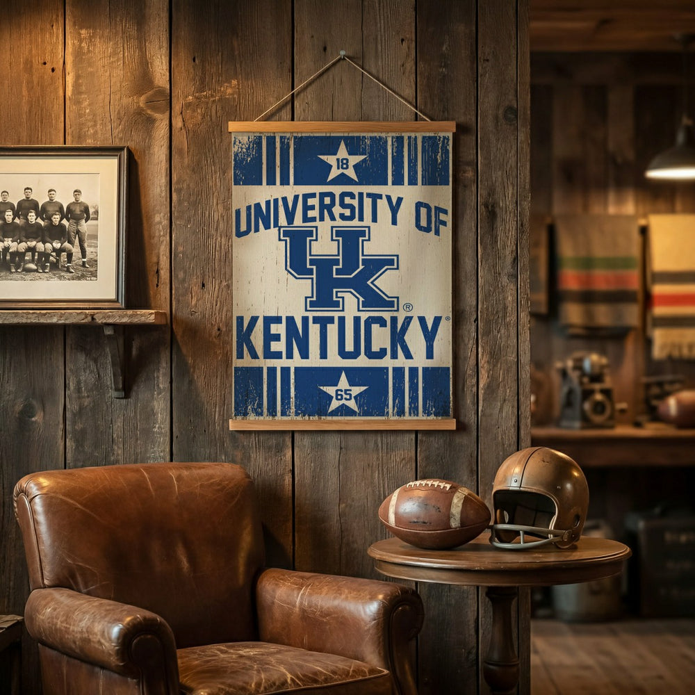 University of Kentucky, Canvas Wall Tapestry, Medium, 36x24 - Collegiate Home