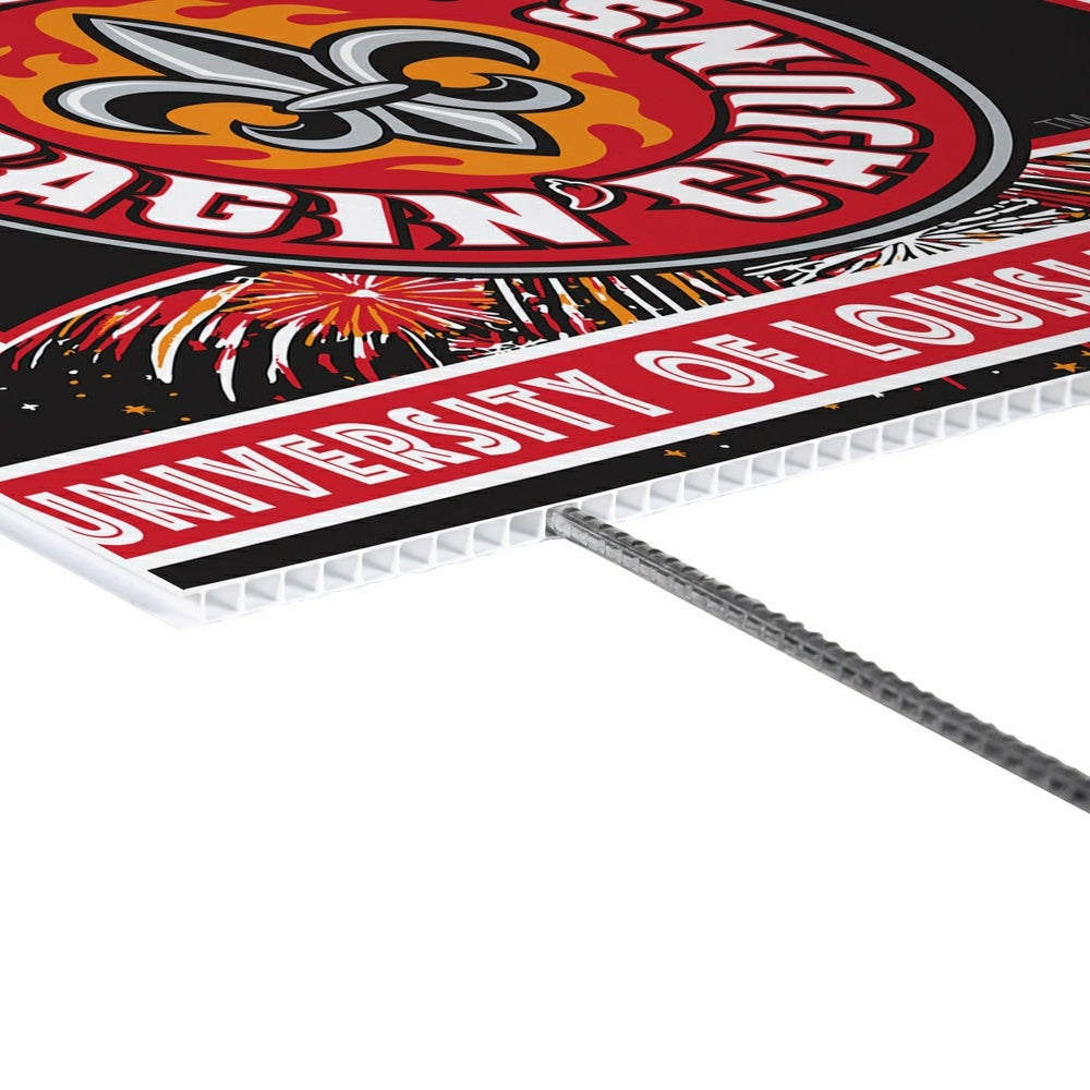 University of Louisiana at Lafayette Yard Sign, Patriotic - Collegiate Home
