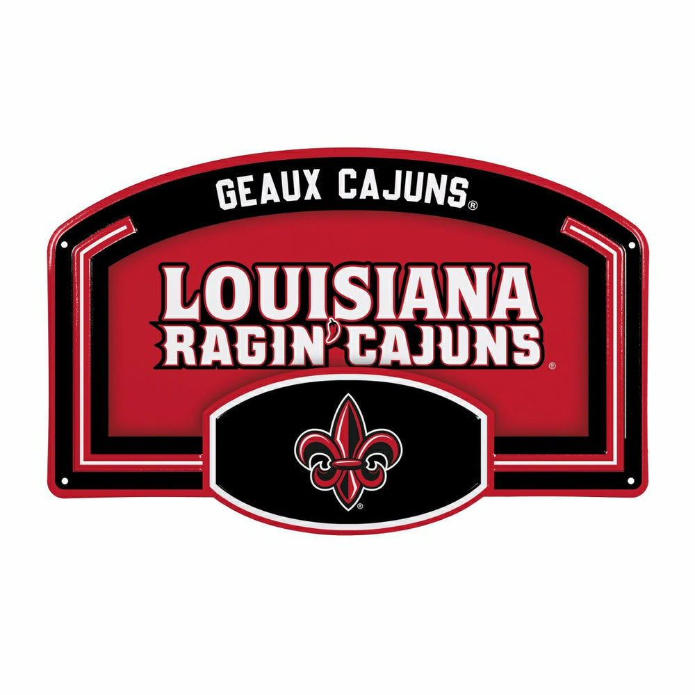 University of Louisiana at Lafayette USA Embossed Steel Wall Sign, 11" - Collegiate Home