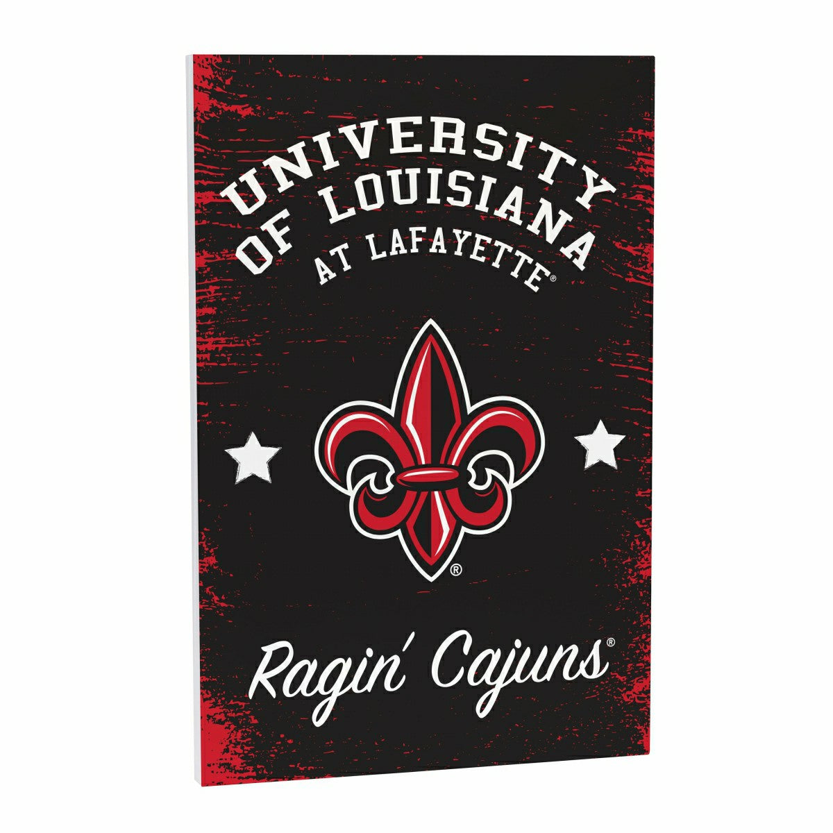 Louisiana at Lafayette University Wood Wall Sign, 16x24 - Collegiate Home