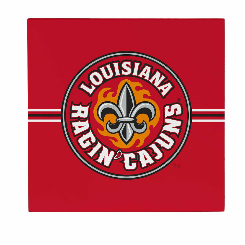 Louisiana at Lafayette University Wood Wall Sign, 12x12 - Collegiate Home