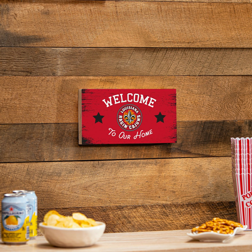 Louisiana at Lafayette University Wood Wall Sign, 6x11 - Collegiate Home