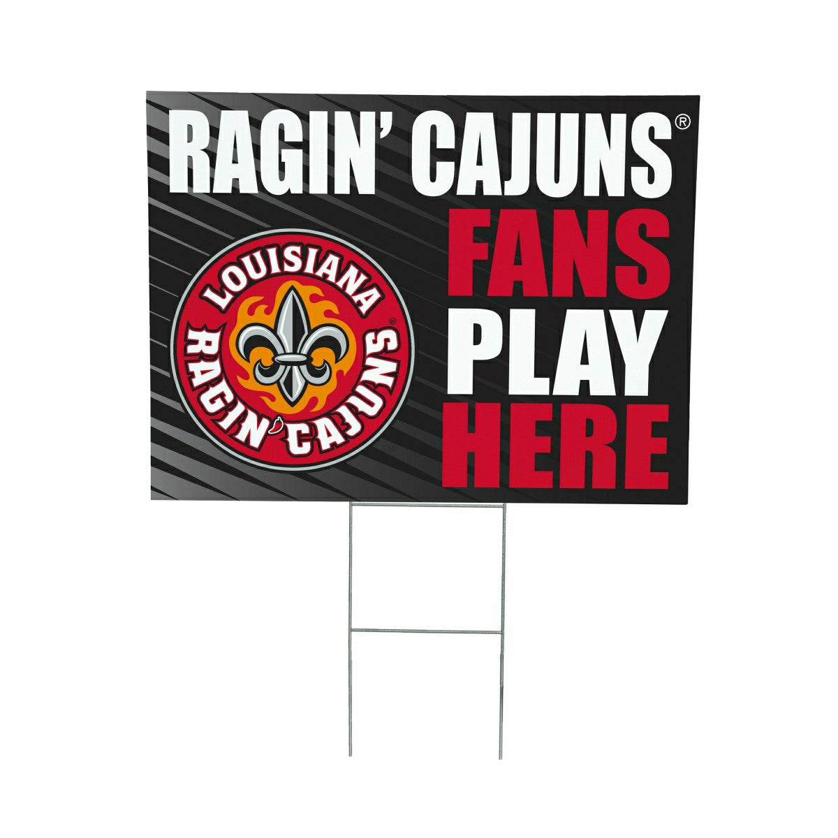 Louisiana at Lafayette University Coroplast Yard Sign "Fans Play Here" - Collegiate Home