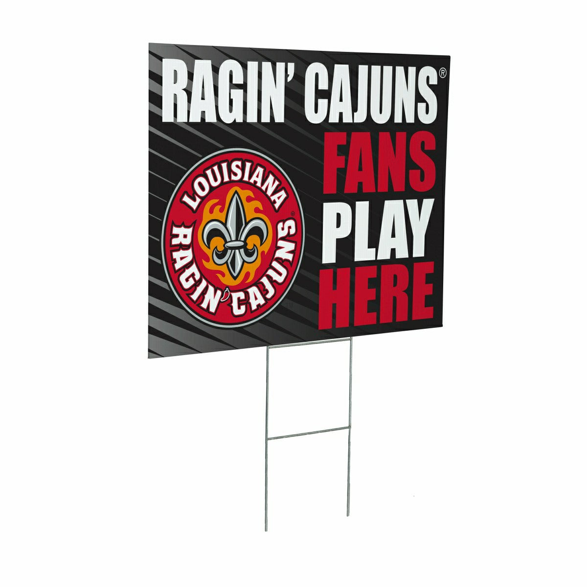 Louisiana at Lafayette University Coroplast Yard Sign "Fans Play Here" - Collegiate Home