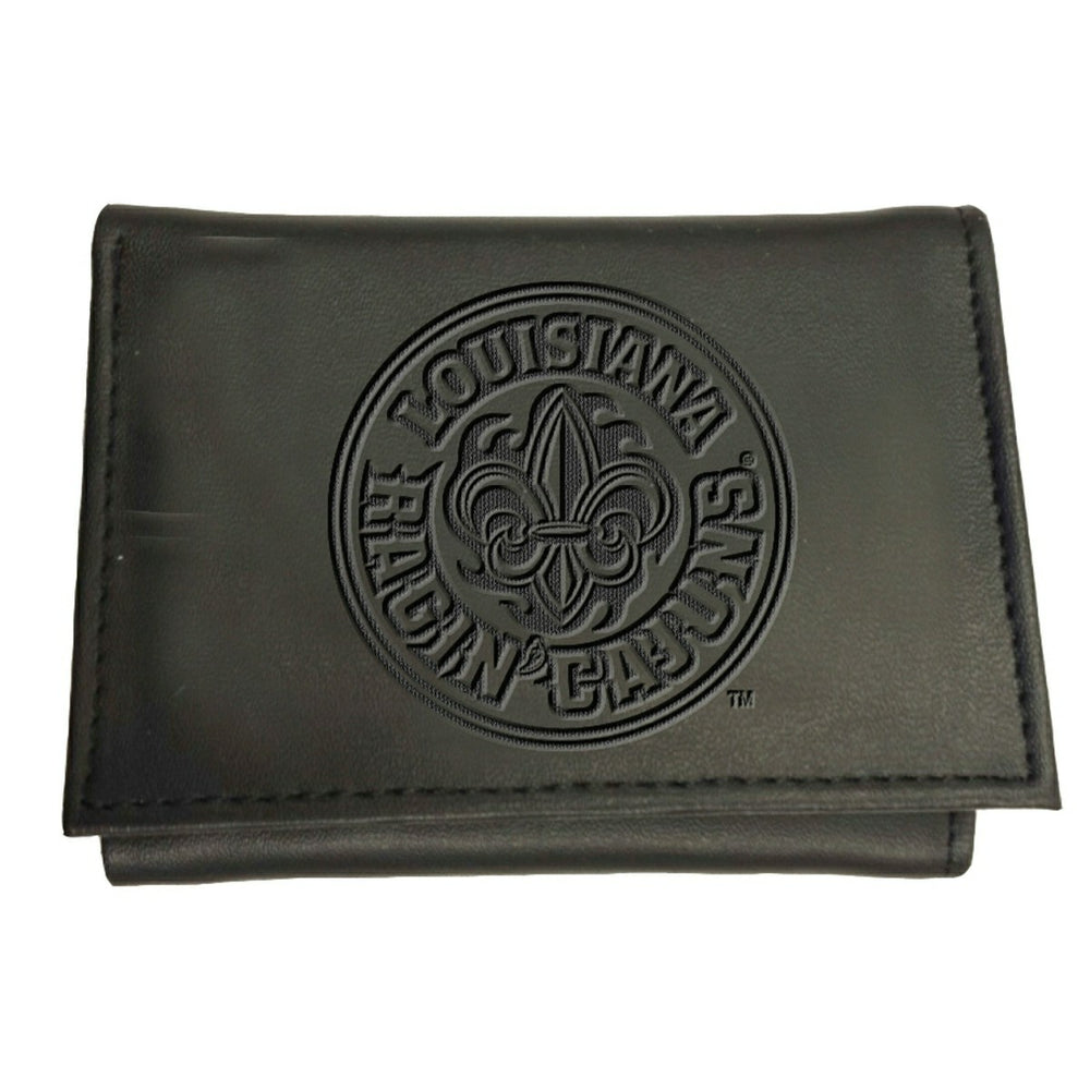 University of Louisiana at Lafayette, Tri-Fold Wallet, Black - Collegiate Home