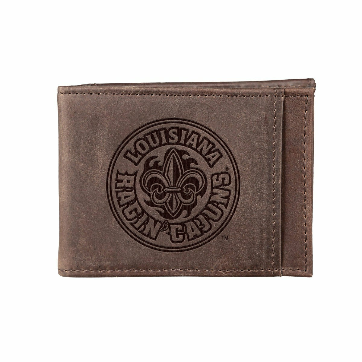 Front Pocket Wallet w/ RFID Blocking, University of Louisana at Lafaye - Collegiate Home