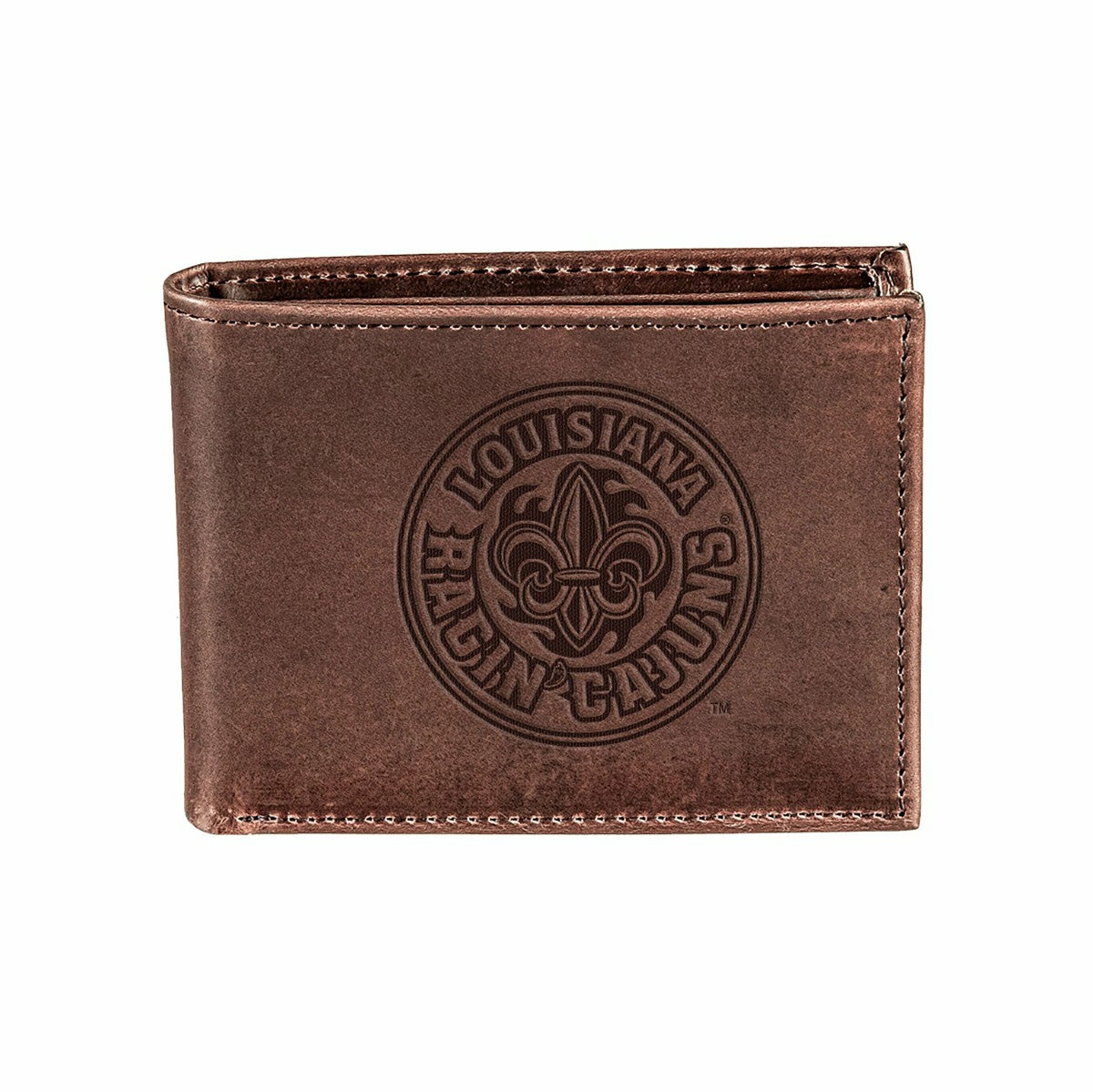 University of Louisiana at Lafayette, Bi-Fold Wallet, Brown, CH, 100%  - Collegiate Home