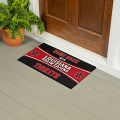 28" x 16" PVC Trapper Mat, Come Back with Tickets, University of Louis - Collegiate