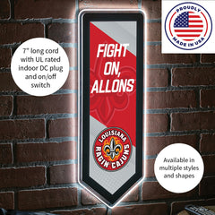 LED Wall Decor, Pennant, University of Louisiana-Lafayette - Collegiate Home