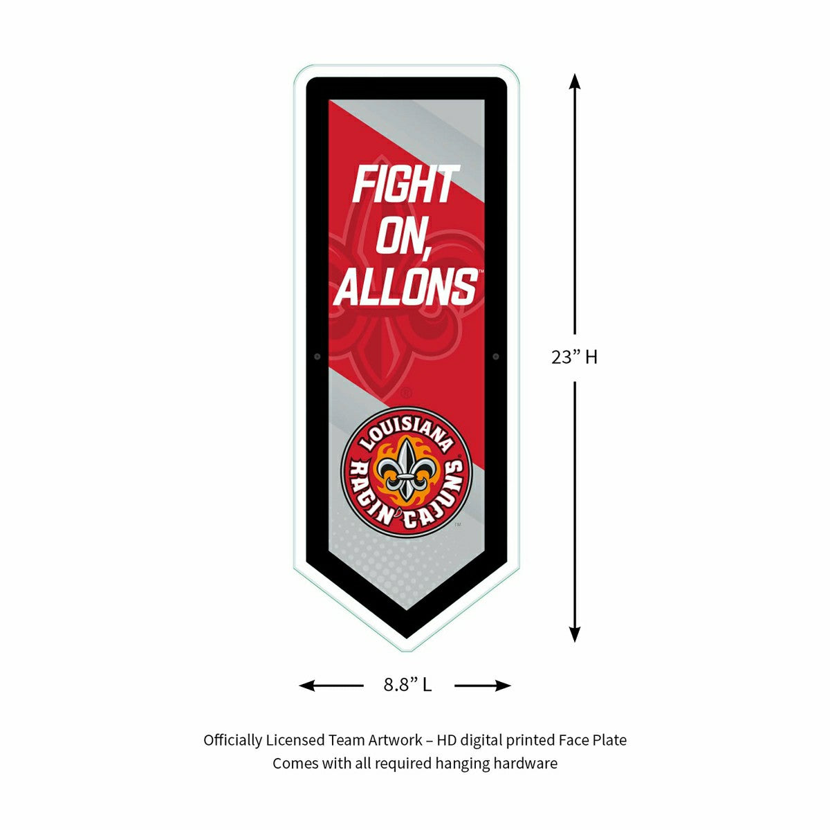 LED Wall Decor, Pennant, University of Louisiana-Lafayette - Collegiate Home