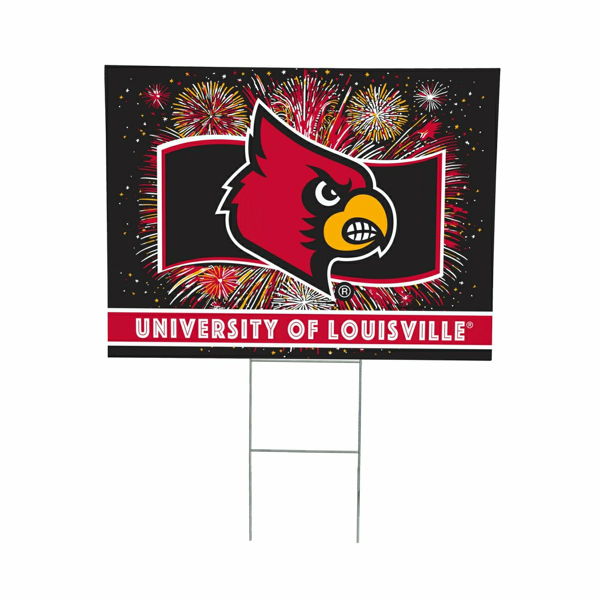 University of Louisville Yard Sign, Patriotic - Collegiate Home