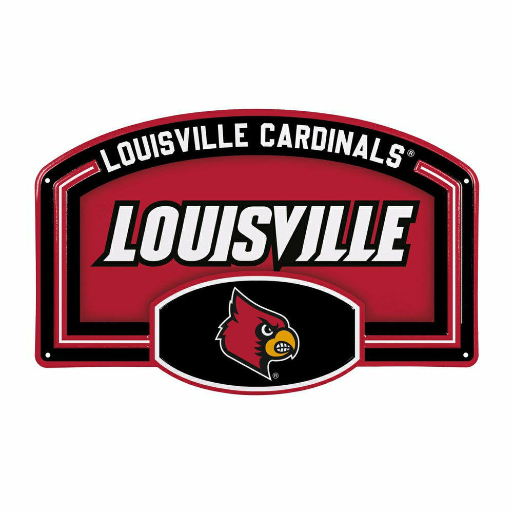 University of Louisville USA Embossed Steel Wall Sign, 11" x 17" - Collegiate Home